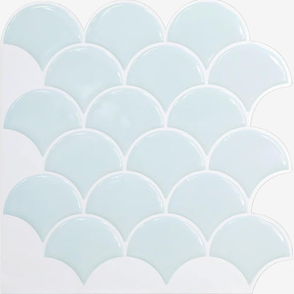 5 Sheets Peel and Stick Backsplash, Self Adhesive Wall Tiles, 3D Adhesive Tile Backsplash, 12"x12"Premium Self Adhesive Wall Tiles Peel and Stickfor Kitchen, Bathroom, RV(Spring Moss)