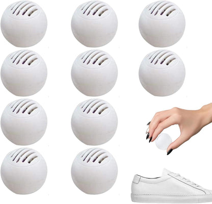 Shoe deodorantss Ball - 10 Shoe Balls Deodorizer Sneaker Balls, Portable deodorantss Ball Shoe Air Freshener Ball, Lightweight Sneaker deodorantss for Locker Gym Bag, Home, offices, Car