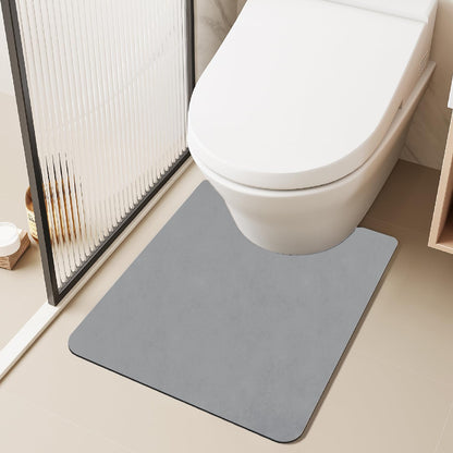 TYUU Bath Mat, Bathroom Rugs Non Slip Washable Thin Absorbent Quick Dry Bath Mat Fits Under Door Bathroom Floor Mat Perfect for Bath, Shower, or Sink 16"x24" Dark Grey