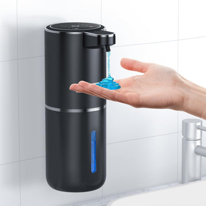 Fantictas Automatic Foaming Soap Dispenser Foaming Hand Sanitizer Touchless 1500mAh Soap Dispenser Rechargeable with Sensor for Bathroom Kitchen 13.5oz/380ml