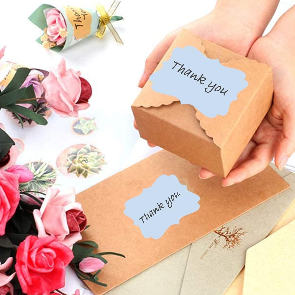 2" x 3" Kraft Label Stickers Writable Gift Labels, 200PCS Self-Adhesive Brown Labels for Essential Oil Bottle, Jars, Food Storage or Gift Decoration