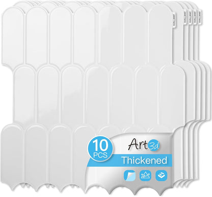 Art3d 12 x 12 Inch Heavy-Duty Peel and Stick Backsplash, Self-adhesive Wall Tiles for Kitchen Bathroom Decor, 10-Pack Dark Green