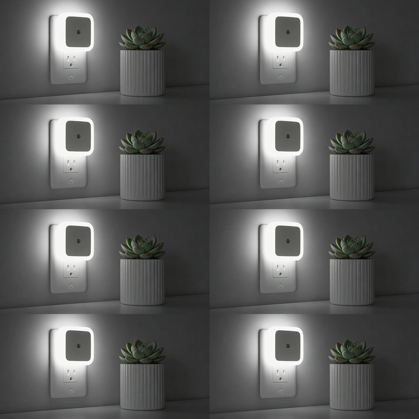 Sujeet Night Light, Night Lights Plug into Wall 8-Pack, Nightlight Plug in Night Light, Dusk to Dawn Night Lamp Led (Warm White)