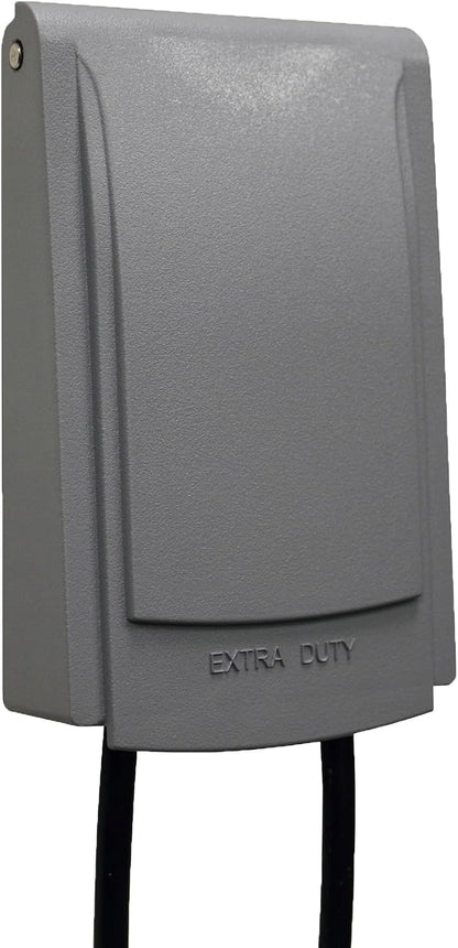 Sigma 14440 Weatherproof Slimline WIU Vertical Receptacle Cover, Gray