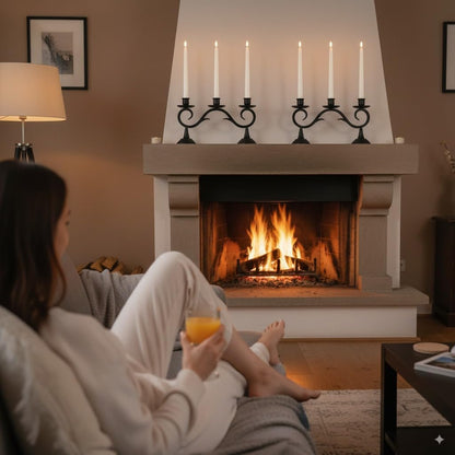 VENTA Set of 3 White Pillar Candles | Real Wax Battery Operated Flickering LED Candles with Remote | Timeless Decor for Farmhouse, Modern & Mantel Displays