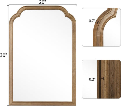 WallBeyond Full Length Mirror Wall Mounted 65"x22", Rustic Wooden Frame Floor Mirror, Large Full Body Mirror for Bedroom, Leaning or Hanging Against Wall, Natural