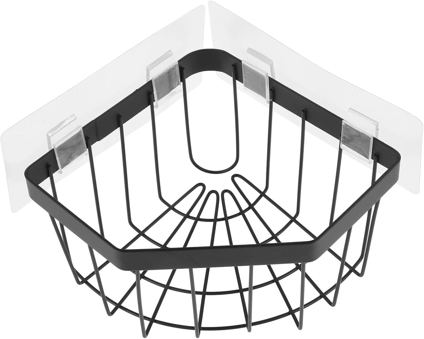 Garneck Kitchen Sink Organizer Tripod Sponge Holder Stainless Steel Dishcloth Draining Rack No-Drill Wall-Mounted Storage for Kitchen Sink Cleaning Accessories