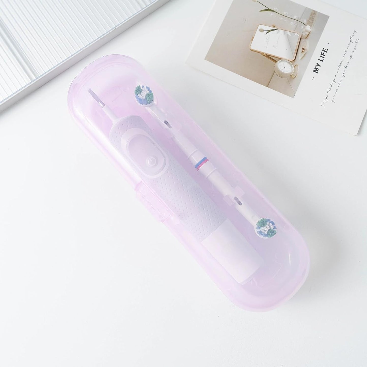 Newly upgraded toothbrush travel case, suitable for Oral-B/Oral-B Pro/Philips Sonicare/Aquasonic toothbrush, travel electric toothbrush box(black)