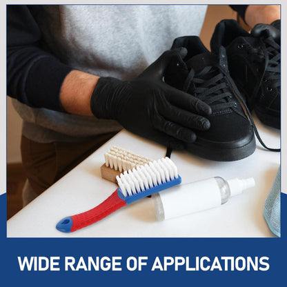 LALAFINA Shoe Cleaning Brush Soft Bristle Laundry Brush for Shoes and Clothes Multifunctional Household Shoe Care Tool 5.90X1.18X0.78In