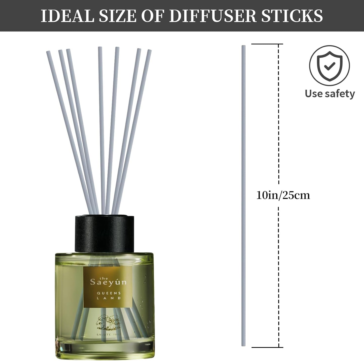 5 Mixed Colors 10inch Diffuser Replacement Sticks - 60Pcs Fiber Reed Fragrance Sticks Refill for Home and Bathroom - Rattan Essential Oil Sticks for Scented Diffuser