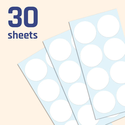 2" Round Large Colored Moving Stickers Labels - 10 Colors, Pack of 240