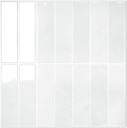 STICKGOO 10-Sheet Peel and Stick Backsplash Tile, Self Adhesive Vinyl Wall Tiles, Stick on Backsplash for Kitchen and Bathroom(Thicker Design)