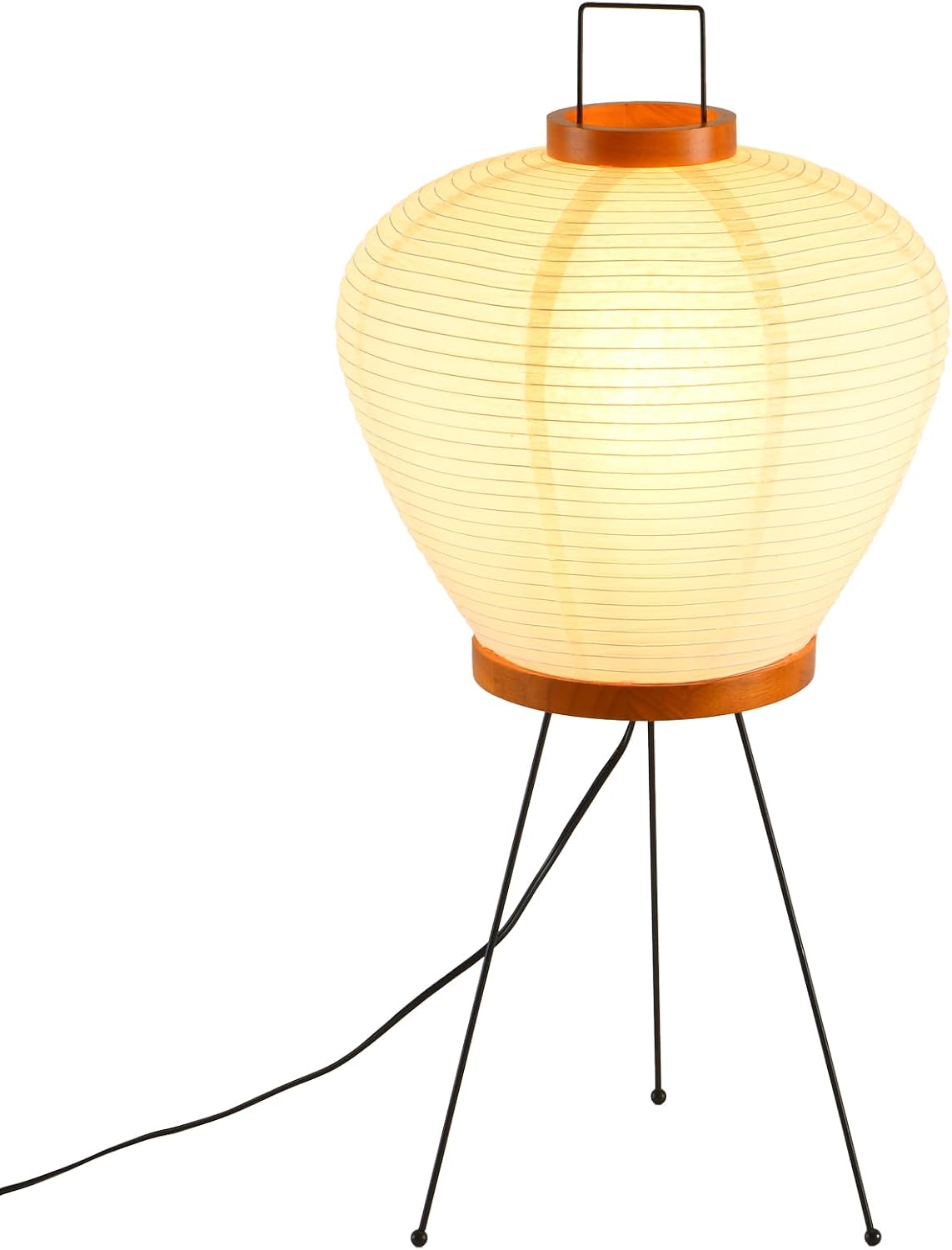 13" Rice Paper Floor Light,Nordic Design Rice Floor Lamp,Round Paper Lantern Bedside Light,Living Room Desk Lamp Bedrooms Paper Desktop Lamp