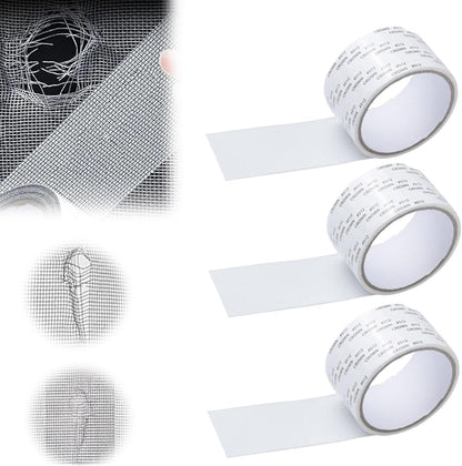 Moonboat Strong Adhesive Screen Repair Tape, 2024 Upgraded 2" x 80" Screen Repair Kit, Creative Screen Repair Tapes, Household Self-Adhesive Screen Window Repair Patch for Windows(Grey,1pcs)