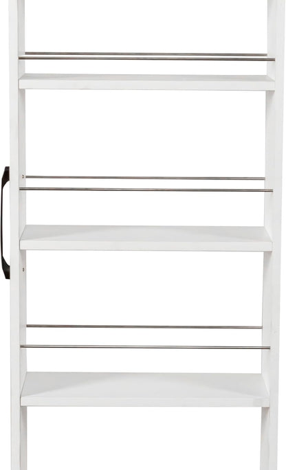 68'' Tall Narrow Storage Cabinet with Handle & Wheels, 7 Tier Pull-Out Kitchen Pantry Cart, Rolling Slim Freestanding Organizers Shelf Spice Rack for Small Spaces (White-Wheels, 7 Tier)
