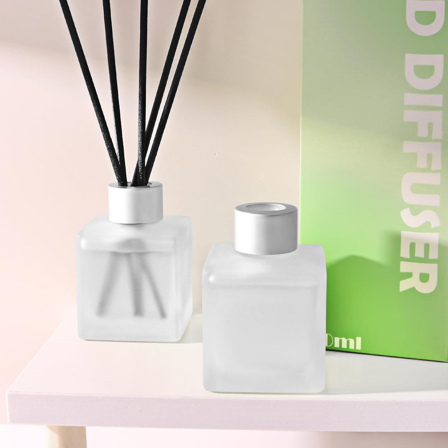 3-Pack Reed Diffuser Set, Linen/Citrus/Bamboo White Tea Scented Oil, Forest Aroma Essential Oils with Diffuser Sticks, Long Lasting Bathroom Air Freshener, Home Fragrance for Room Decor