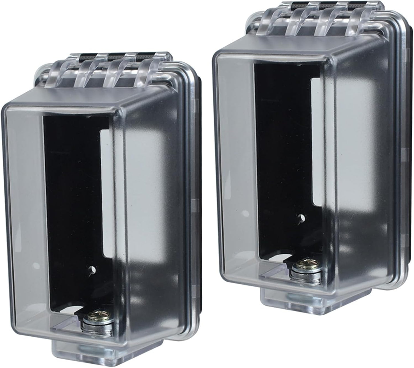Outdoor Outlet Cover,Standard Single Gang Outlet Cover Weatherproof Enclosure,Rated for Wet Locations, Outdoor Electrical Box Waterproof Plug Covers, 2 pack