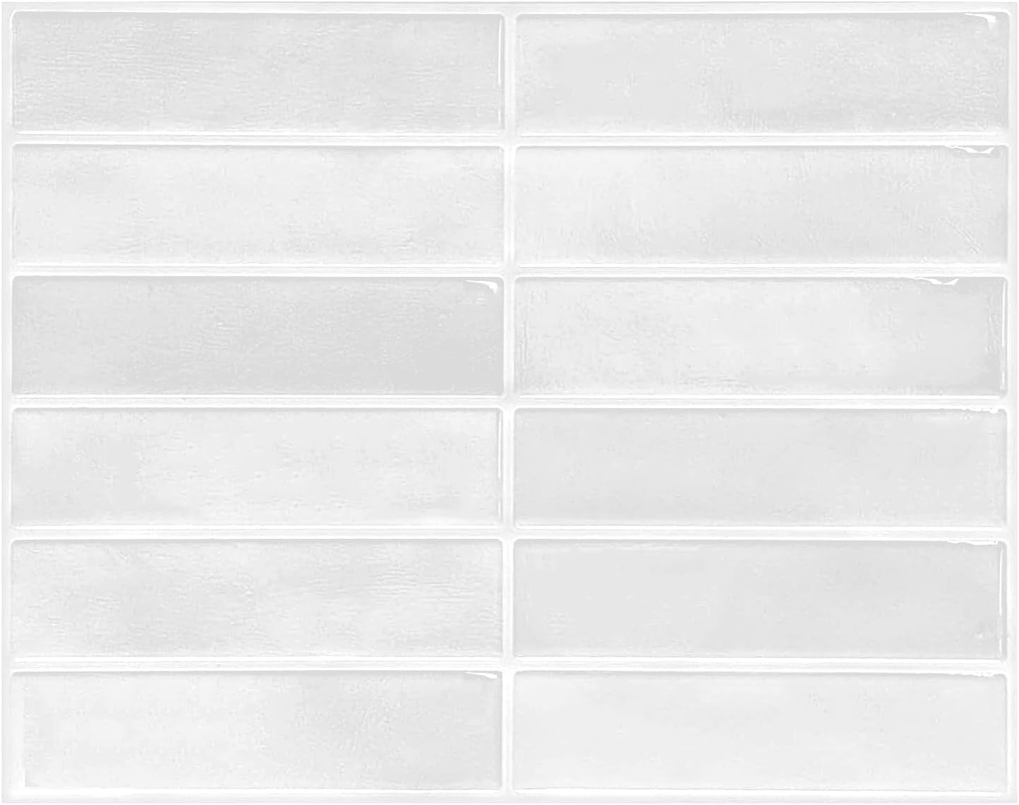 Peel and Stick Backsplash Tile for Kitchen, 10 Sheets, 11.42''x9'' | Beige Gray 3D Self Adhesive Wall Tile Back Splash for Kitchen, Bathroom, Laundry Room