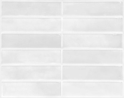 Peel and Stick Backsplash Tile for Kitchen, 10 Sheets, 11.42''x9'' | Beige Gray 3D Self Adhesive Wall Tile Back Splash for Kitchen, Bathroom, Laundry Room