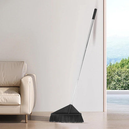 Heavy Duty Hard Bristle Broom for Home and Garden Cleaning with Long Handle, Wide Outdoor Sweeping Push Broom for Concrete, Patio, Garage, and Warehouse Use Style