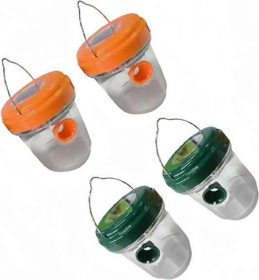 4 Pack Solar Powered Lighted Wasp Trap