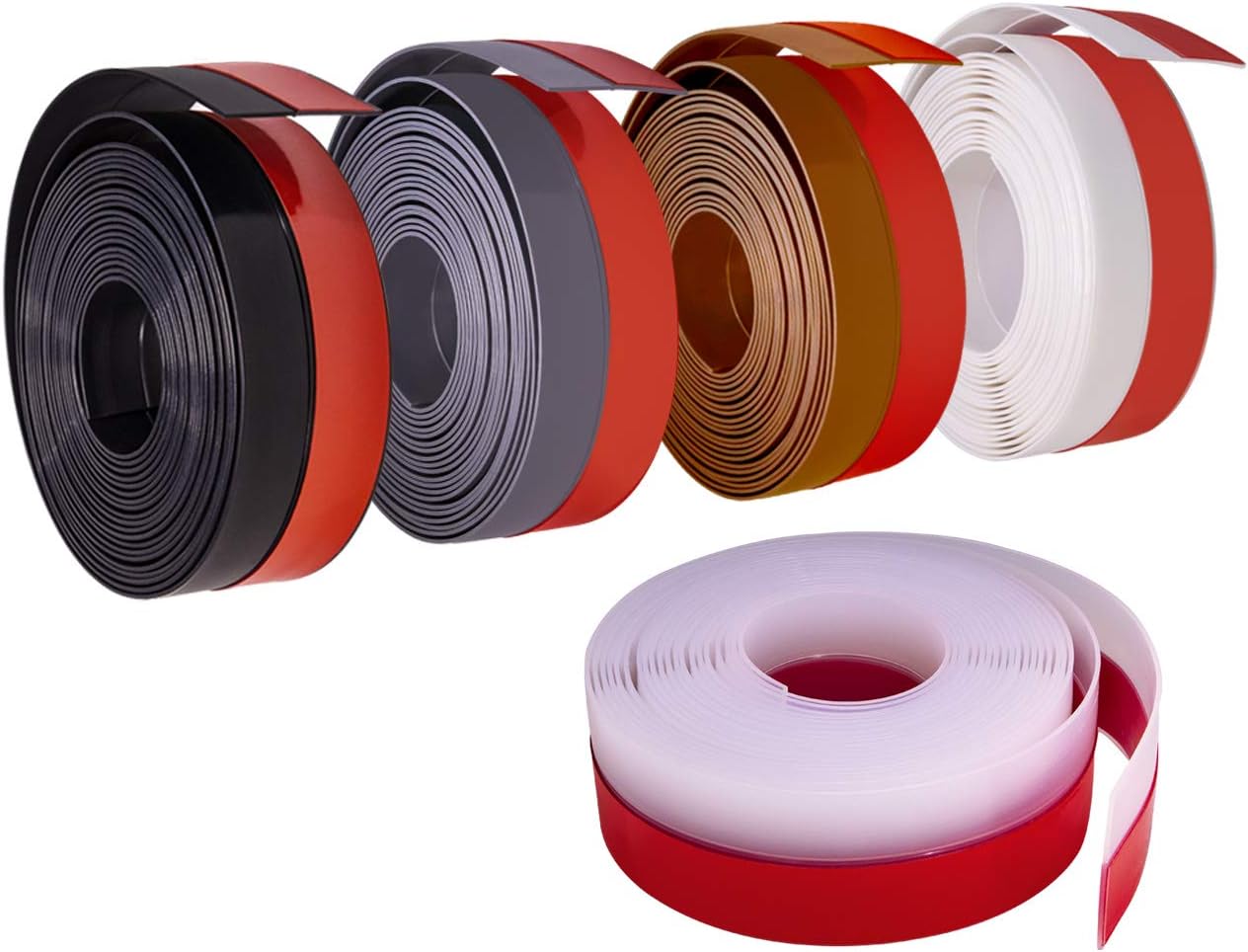 TORRAMI Wide Silicone Weather Stripping 3 inch Width 20 Feet Length, Draft Stopper Seal for Barn and Garage Door Under Bottom,Top, Sides, Grey