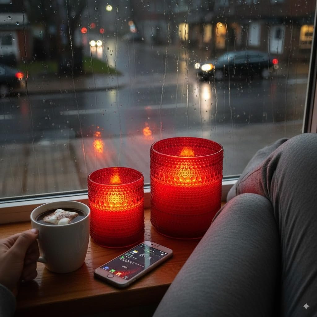 VENTA Set of 3 White Pillar Candles | Real Wax Battery Operated Flickering LED Candles with Remote | Timeless Decor for Farmhouse, Modern & Mantel Displays