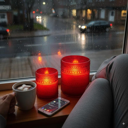 VENTA Set of 3 White Pillar Candles | Real Wax Battery Operated Flickering LED Candles with Remote | Timeless Decor for Farmhouse, Modern & Mantel Displays