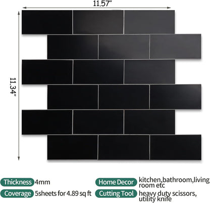2026 New Upgrade Peel and Stick Backsplash Tile, Peel and Stick 11.34" X 11.57" Wall Tile for Kitchen, Bathroom, Fireplace, Laundry (Beige Ecru, 10 Packs)