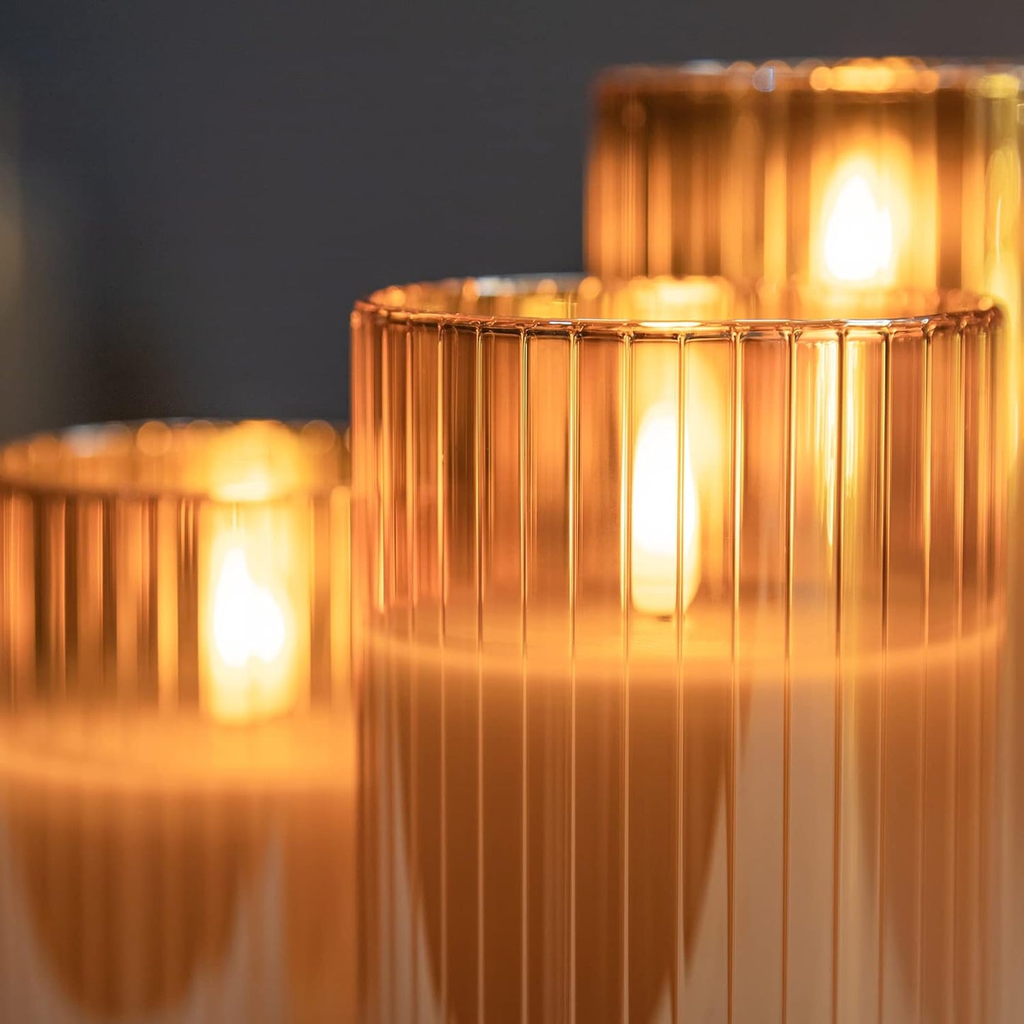 ANGELLOONG Flickering Flameless Candles, Realistic Battery Operated Candles with Remote and Timer, Set of 3 LED Candles for Room Fall Home Wedding Decor Centerpieces Table Party Valentines Decorations