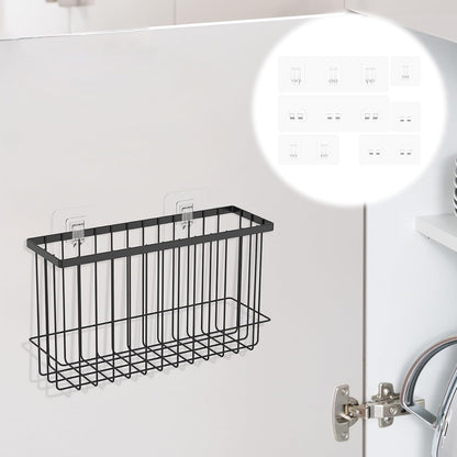 48 Pcs Transparent Waterproof Adhesive Hooks Heavy Duty Sticky Wall Hooks for Bathroom Shower Kitchen,Multi-Size No Residue Damage-Free Adhesive Shower Hooks for Shower Caddy Shelf Organizer