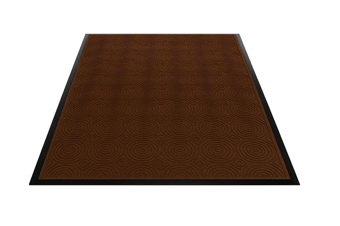 Guardian WGS020304 2' x 3' Indoor/Outdoor Wiper Scraper Floor Mat, Water Guard Spiral Pattern, Rubber Reinforced Ridges Withstand High Traffic, Charcoal