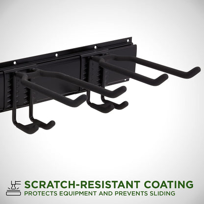 Tool Storage Rack, 8 Piece Garage Organizer, Metal, Wall mounted, Holder for Broom, Mop, Rake Shovel & Tools!