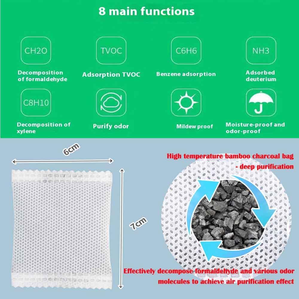 35Pack Natural Activated Charcoal Odor Absorber Air Purifying Bag for Home or Shoe Odor Eliminator; Car Air Freshener;Drawer Deodorizers; 7g/Pack Natural Air Freshener for Home,Car,Closet,Pets