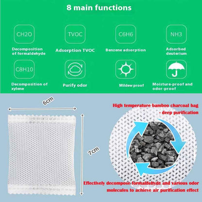 35Pack Natural Activated Charcoal Odor Absorber Air Purifying Bag for Home or Shoe Odor Eliminator; Car Air Freshener;Drawer Deodorizers; 7g/Pack Natural Air Freshener for Home,Car,Closet,Pets