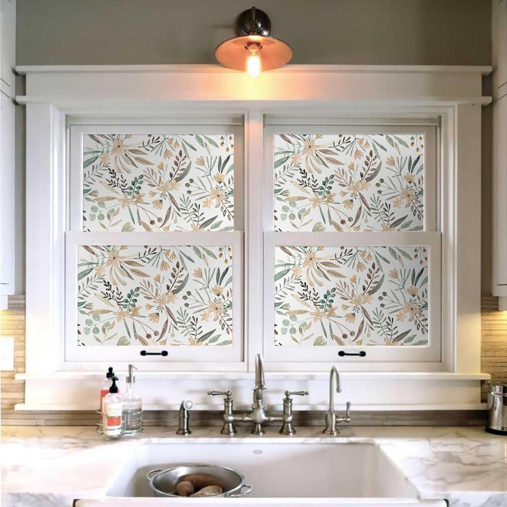 MuralPeel White/Pink/Gold Floral Garden Black Blue Flowers Vintage Peel and Stick Wallpaper Self Adhesive Removable Easy Peel Off Contact Paper Stick on Wall Paper for Bedroom Cabinet Renter Friendly