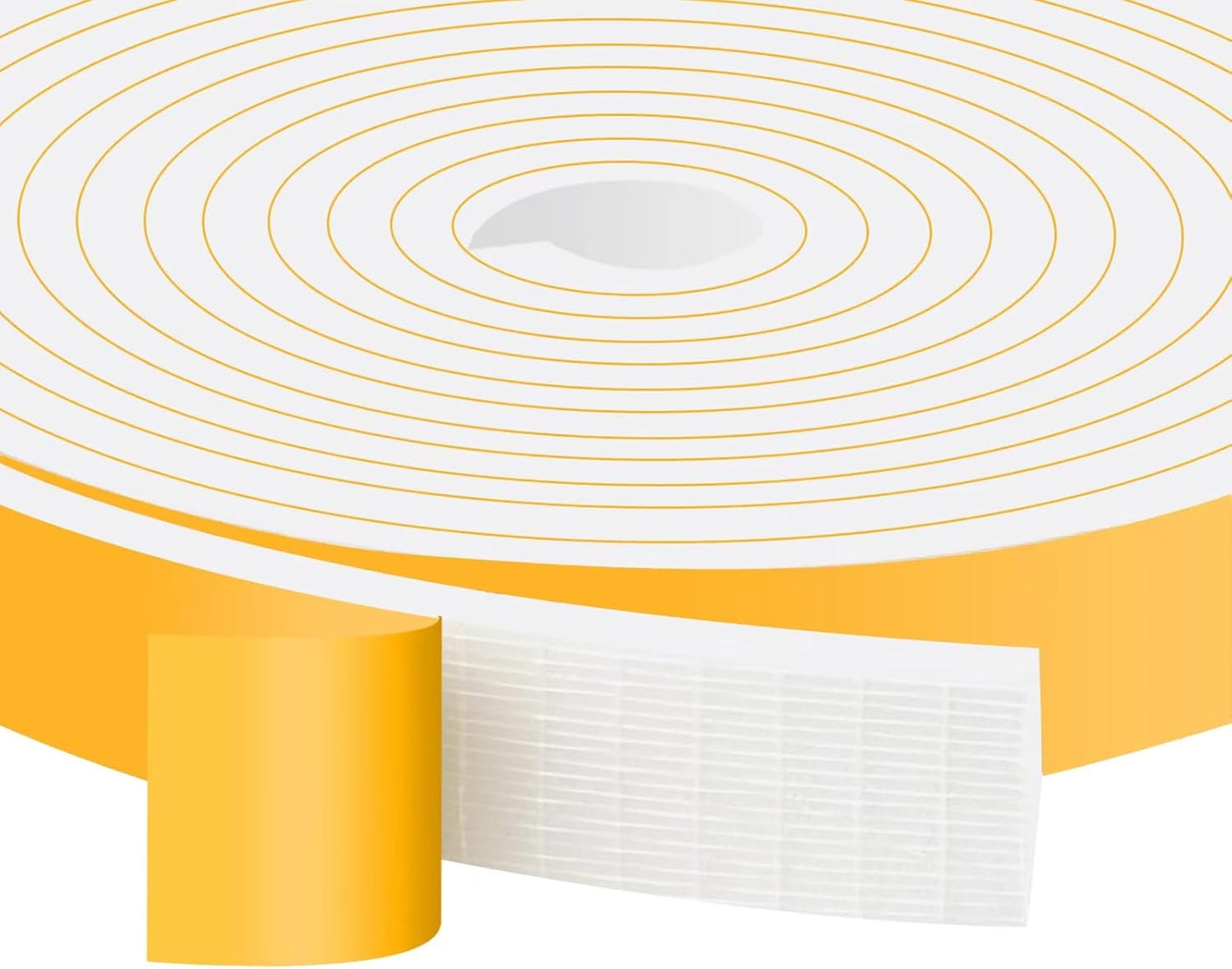 Strong Adhesive Weather Stripping, High Density Weatherproof Weather Stripping Door Seal Strip for Sliding Door, Windows,Noise-Reduction Foam Sealing Strip, White(1/2 in x 1/4 in x 13Ft) - Colors B