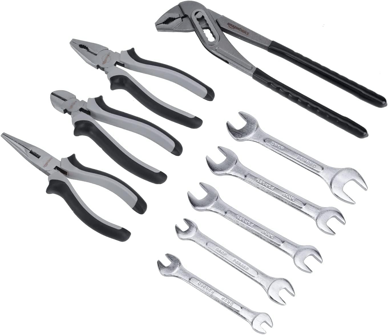 Amazon Basics 173-Piece General Household Hand Tool Set with Storage Case, Portable Tool Kit for Home Maintenance and Everyday Repairs