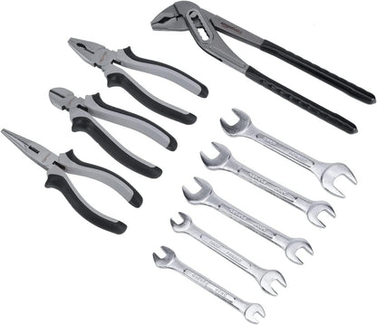 Amazon Basics 173-Piece General Household Hand Tool Set with Storage Case, Portable Tool Kit for Home Maintenance and Everyday Repairs