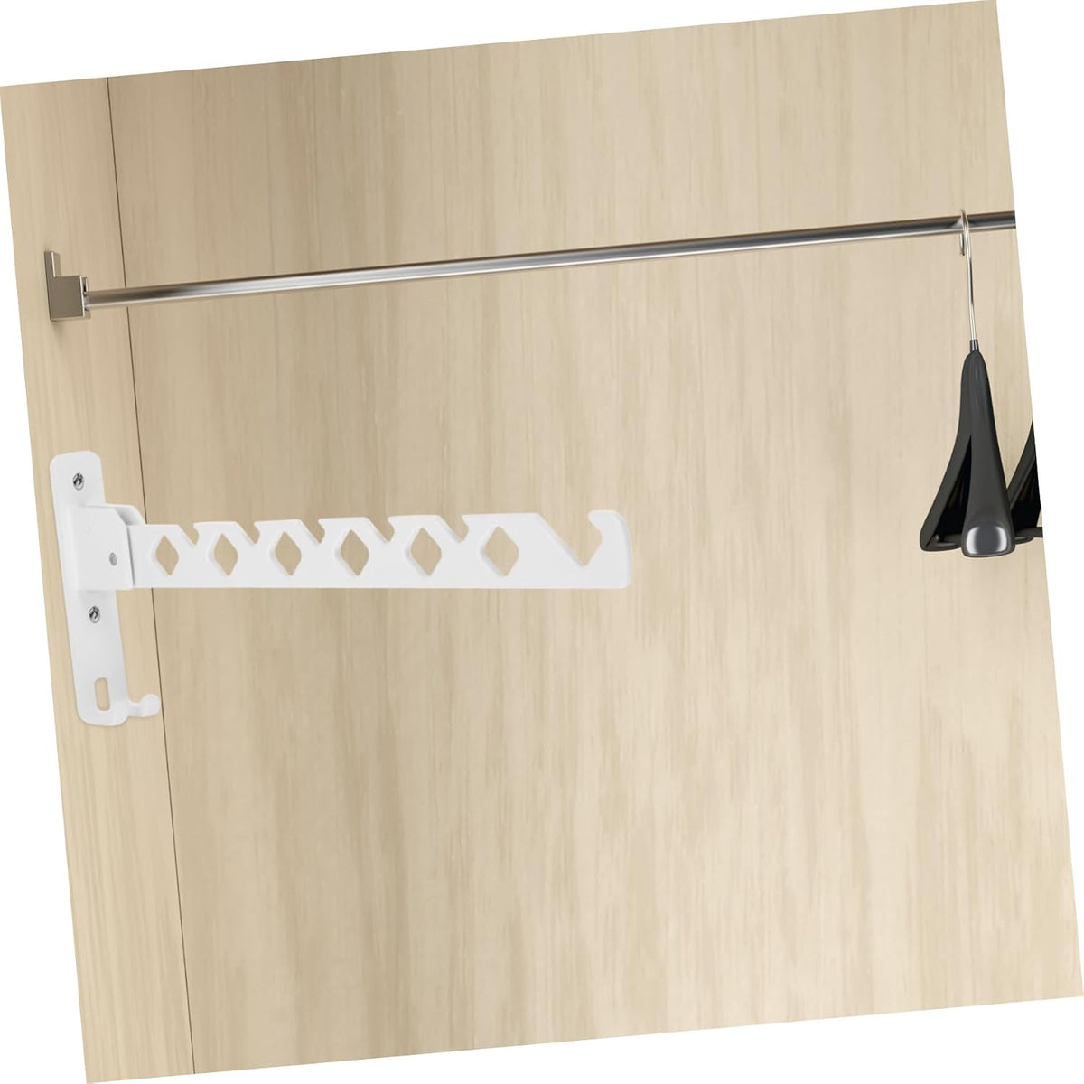 CHILDWEET Wall Mounted Drying Rack: Space Saving Laundry Hanger Foldable Clothes Drying Rack Organizer for Laundry Room Bathroom Hanging Decor