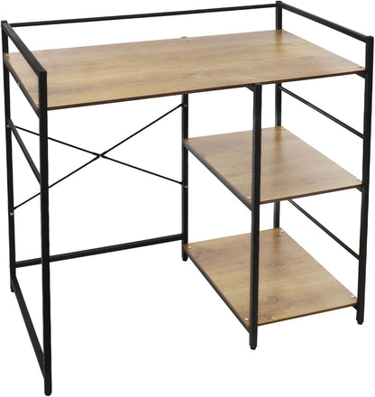 3-Tier Mini Fridge Stand with Storage Multi-Purpose Washing Machine Shelf Over The Washer Storage Shelf Utility Over Washer and Dryer Shelves for Kitchen, Laundry Room (Black+Brown)