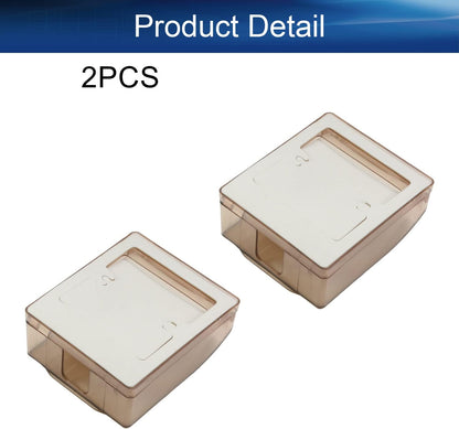 Heyiarbeit Weatherproof Cover Plug in Use Outlet Receptacle Protector 3.86"x4.33"x1.69"(LxWxH) for Retrofit Siding Construction 86 Type White 1Pcs