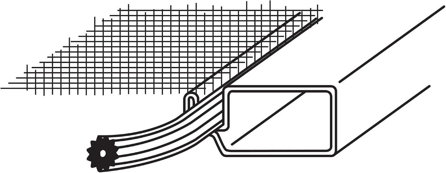 Prime-Line PL 7812 Aluminum Screen Frame Kit, 5/16 Inch x 3/4 Inch x 36 Inch, White (1 Kit)