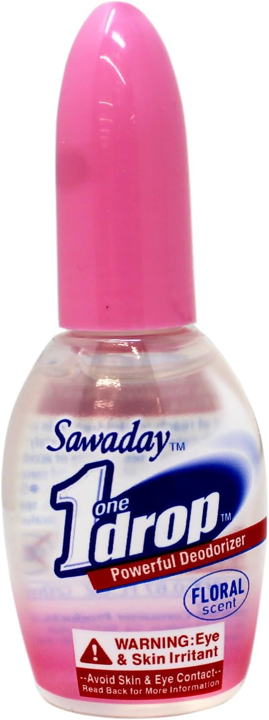 One-Drop Powerful Deodorizer, Floral Scent 0.67 Ounce 6 Pack