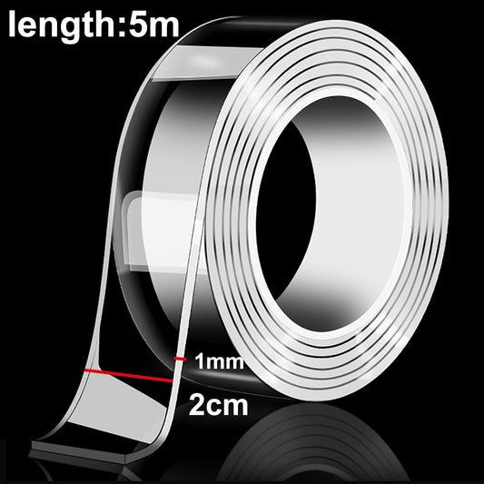 COYOUCO Nano Grip Tape Reusable Removable Washable Double Sided Sticky Strips Seamless Traceless Tape Adhesive Kitchen Holder