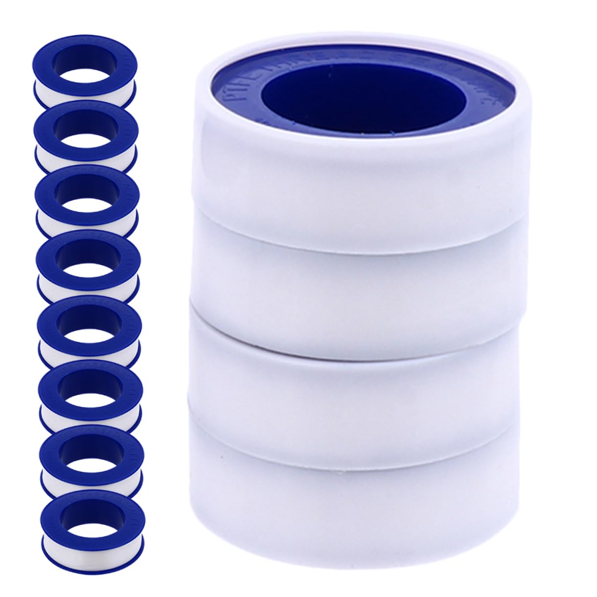 12 Rolls High-Temperature PTFE Sealing Tape Waterproof Pipe Sealant for Plumbers Shower Heads and Faucets Leak-Proof Thread Tape for Plumbing and Garden Hoses
