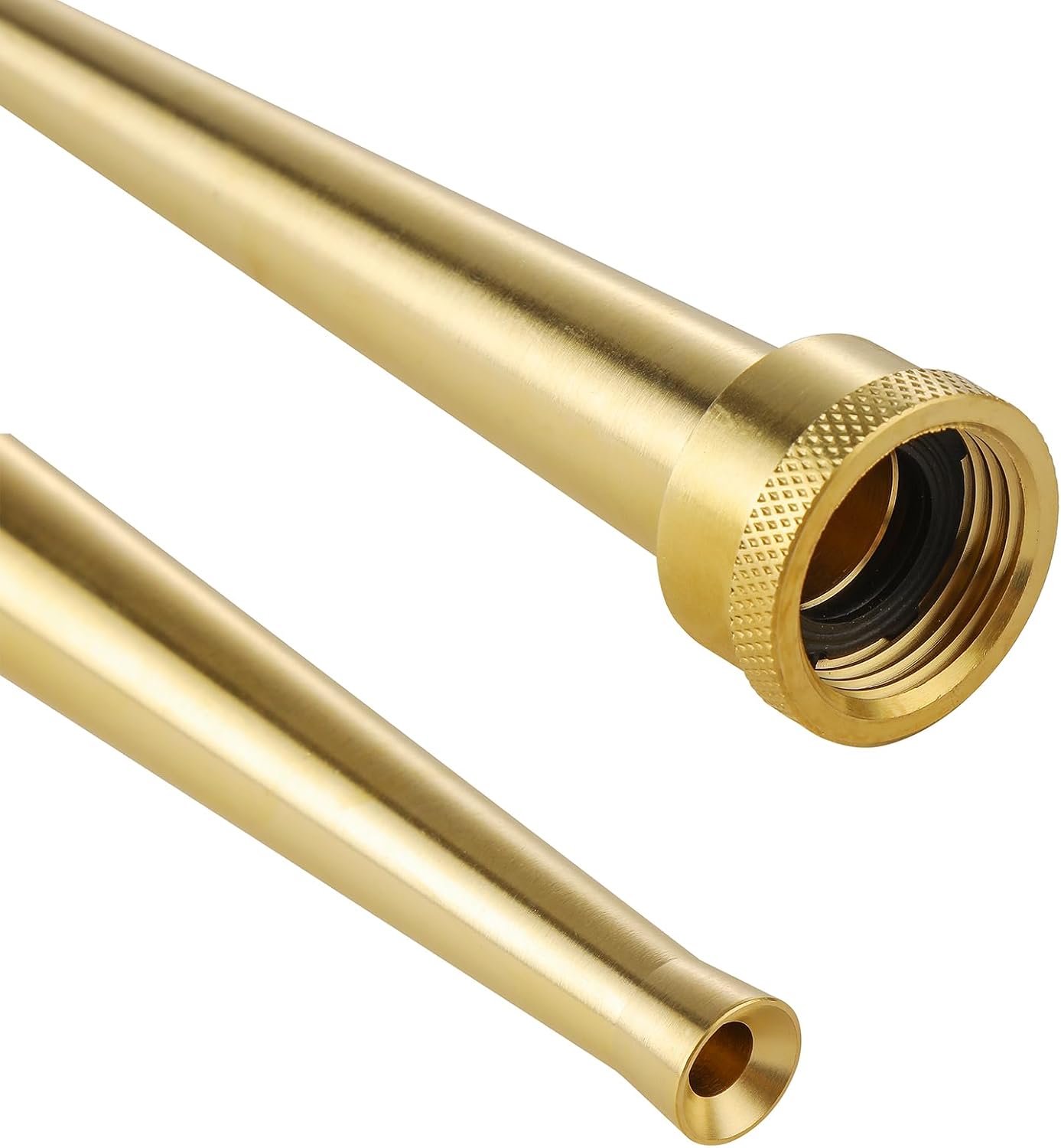 Brass Water Hose Nozzle-6 Inch, 3/4 Inch Thread Inlet Garden Hose Nozzle Sprayer, Heavy-Duty Water Jet Nozzle High Pressure Hose Nozzle