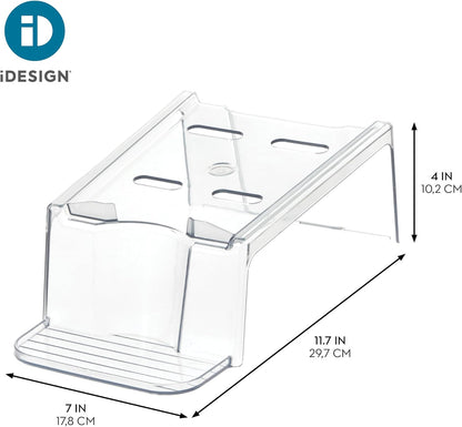 iDesign Laundry Detergent Holder Stand, White | Liquid Detergent Organizer, For Laundry Room