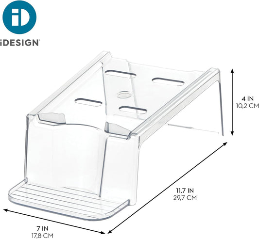 iDesign Laundry Detergent Holder Stand, White | Liquid Detergent Organizer, For Laundry Room
