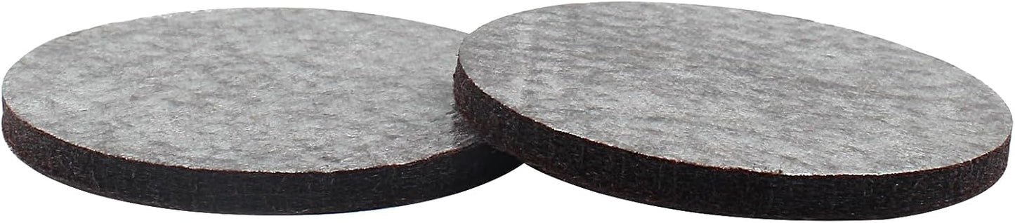 16 Pcs 3"/75mm Felt Furniture Pads Brown Round Self Adhesive | 5mm Thick, Anti Scratch Floor Protectors, For Furniture Feet Chair Legs
